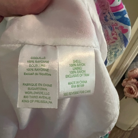 SOLD. Lilly Pulitzer Kinley Dress Beckon Blue Jungle Utopia | 10 - Picture 8 of 14